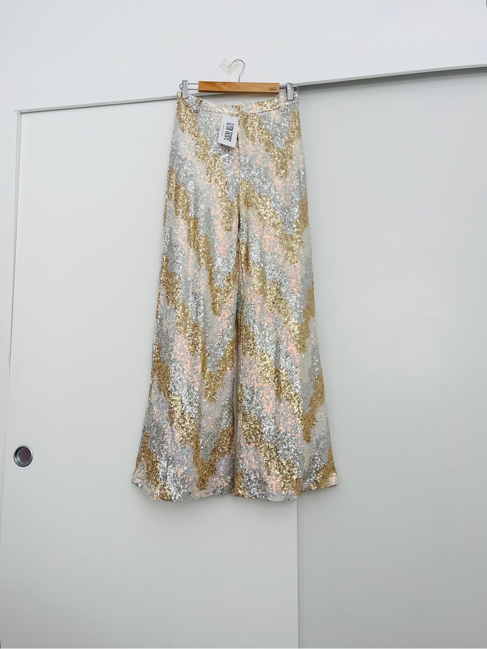 NWT 12 Th Tribe Sequins Pants Size Small